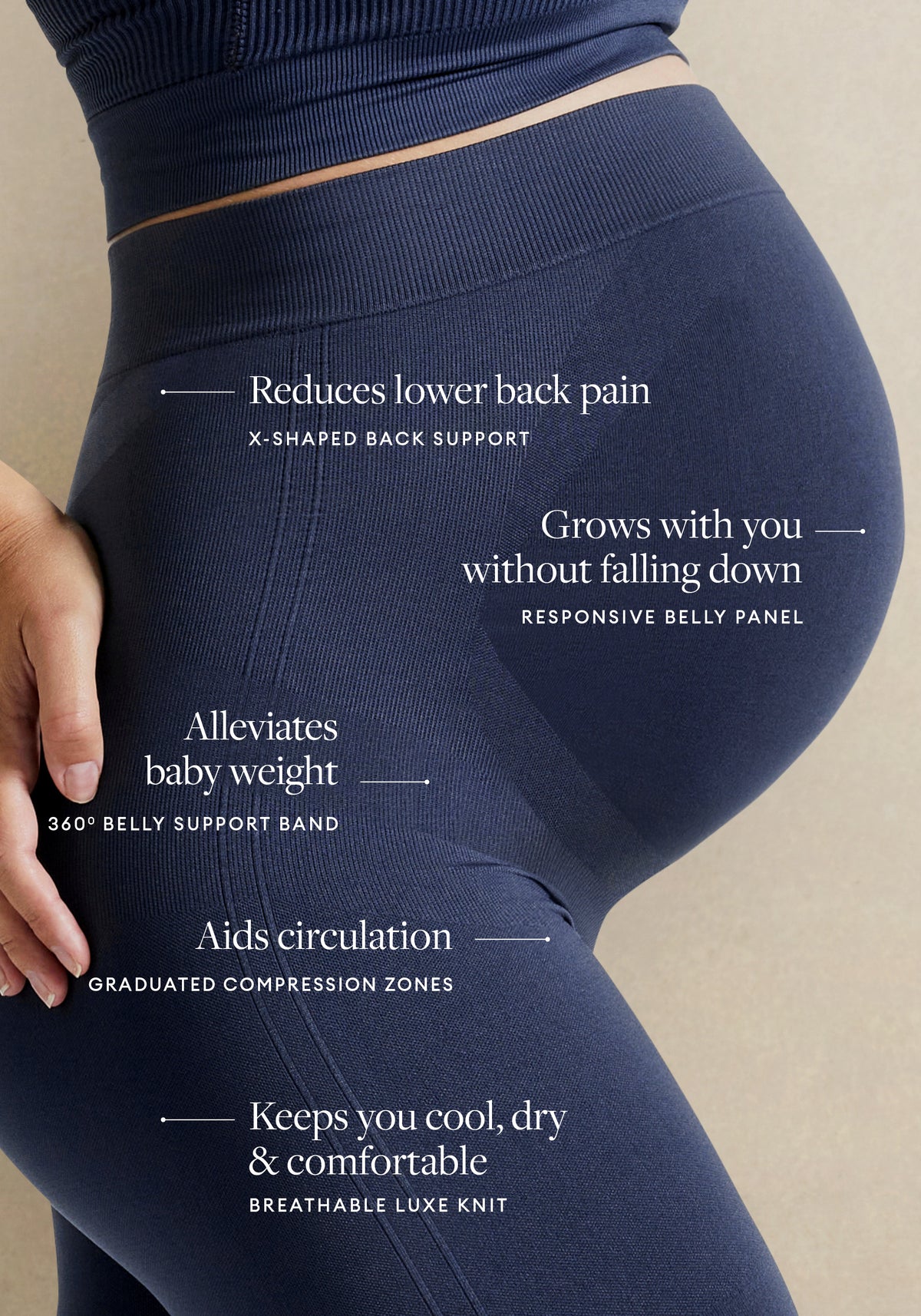 BLANQI® Everyday™ Maternity Belly Support Leggings