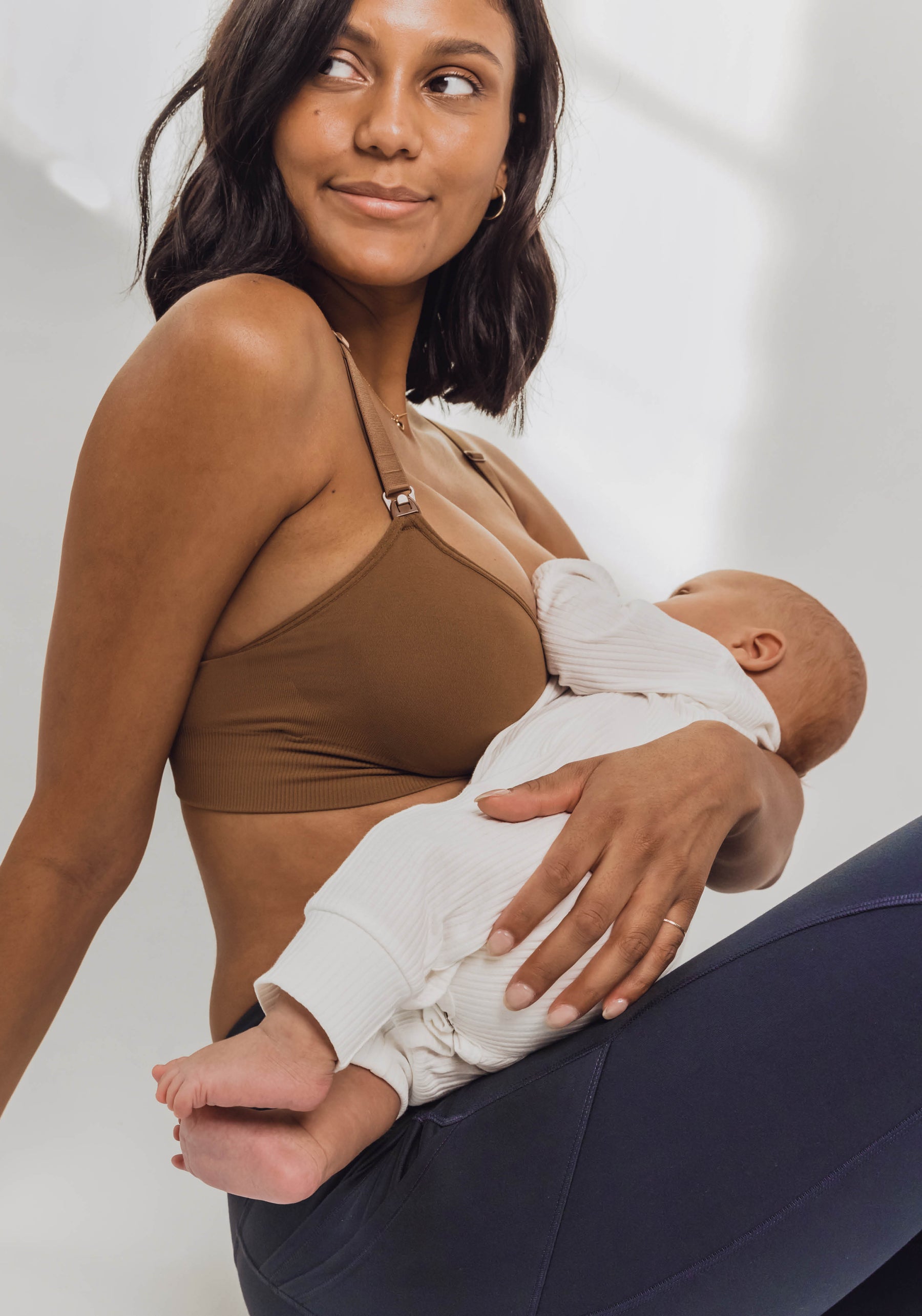 Mums & Bumps - Blanqi Body Cooling Maternity & Nursing Bra - Espresso