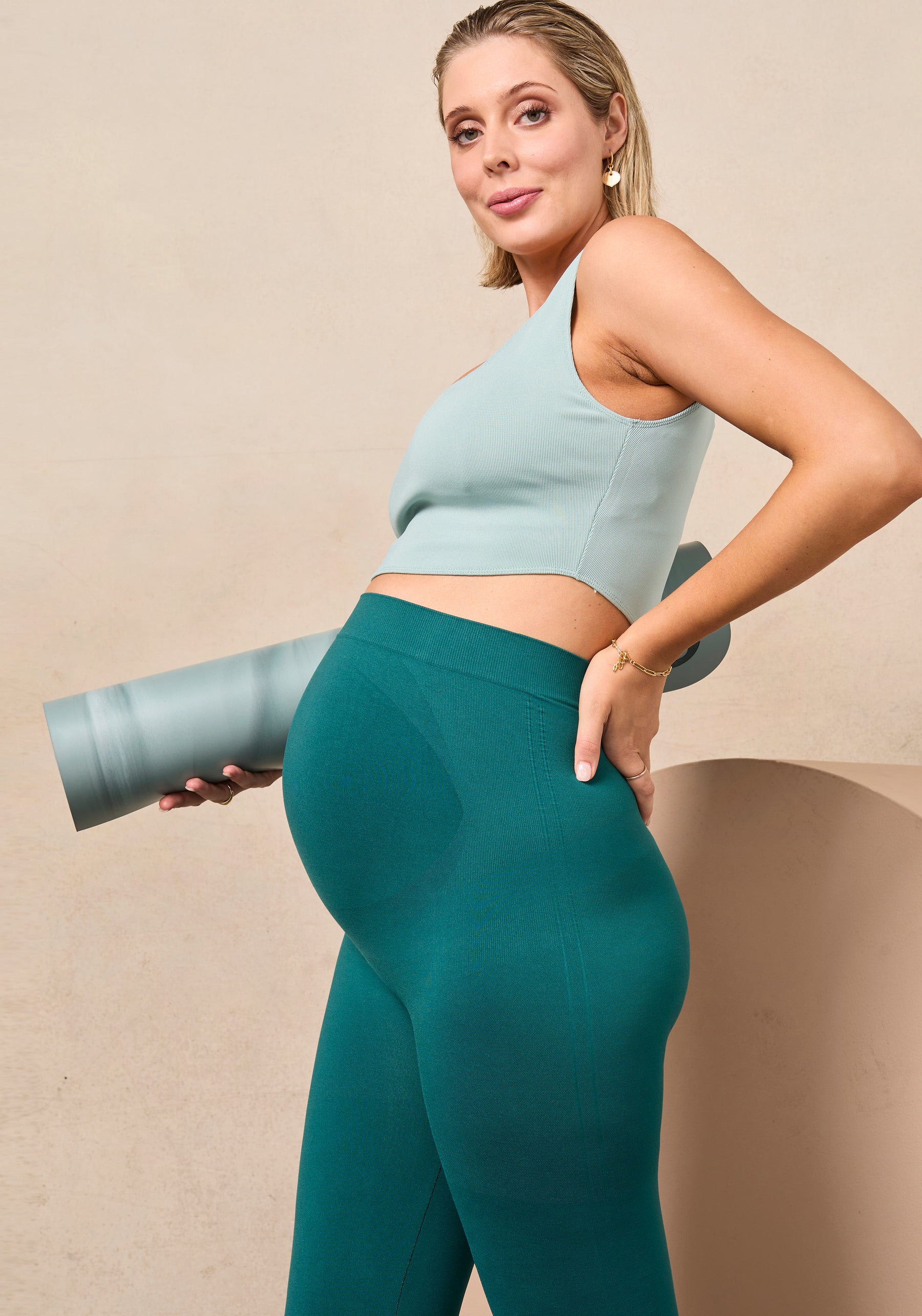 Pregnant Women Slim Leggings Casual Maternity Solid Color High Waist Pants  Pregnancy Pencil Pants Clothing（Asian size, the product is smaller than the  European size of about 2 yards）