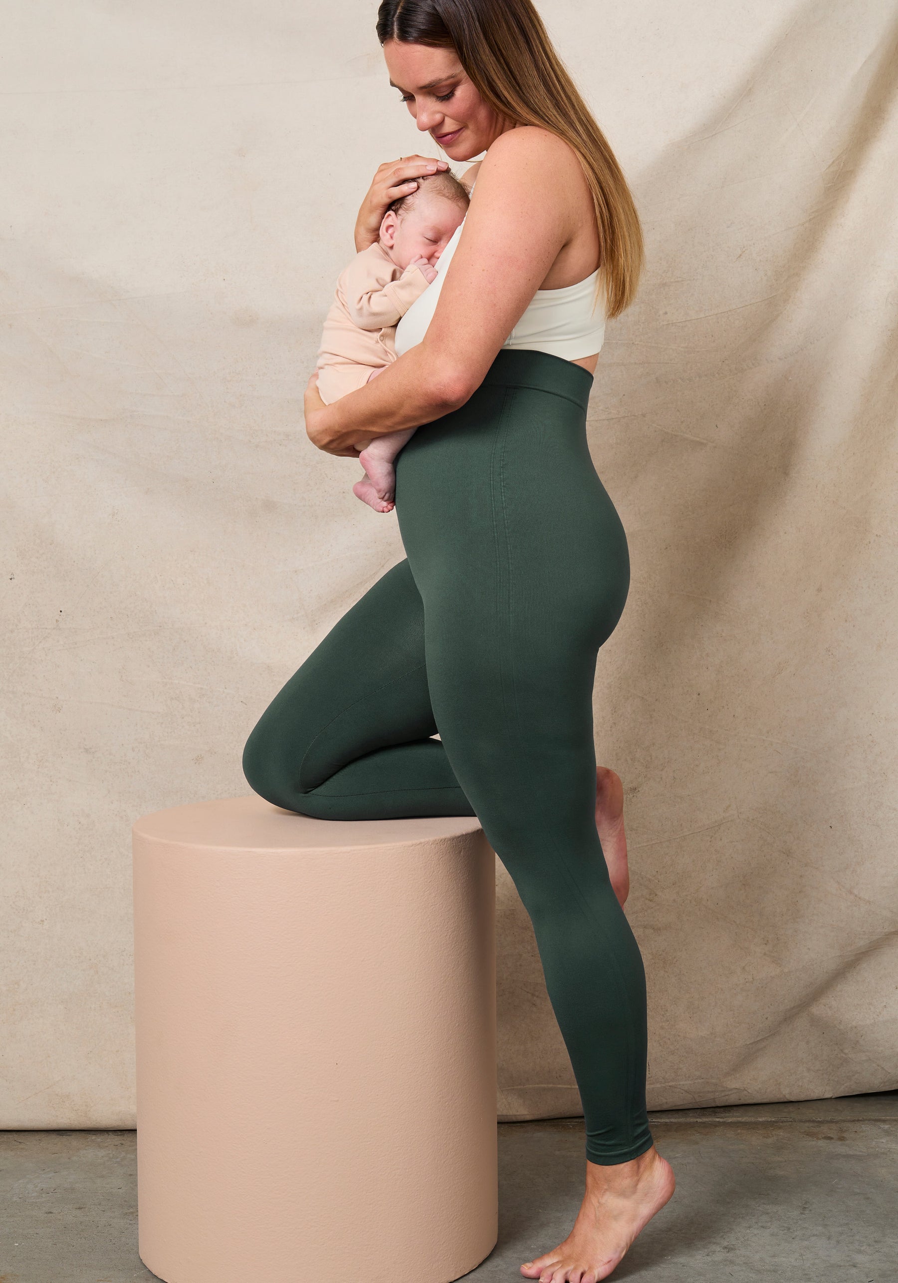 Postpartum High-Waisted Support Leggings – Misty Phases
