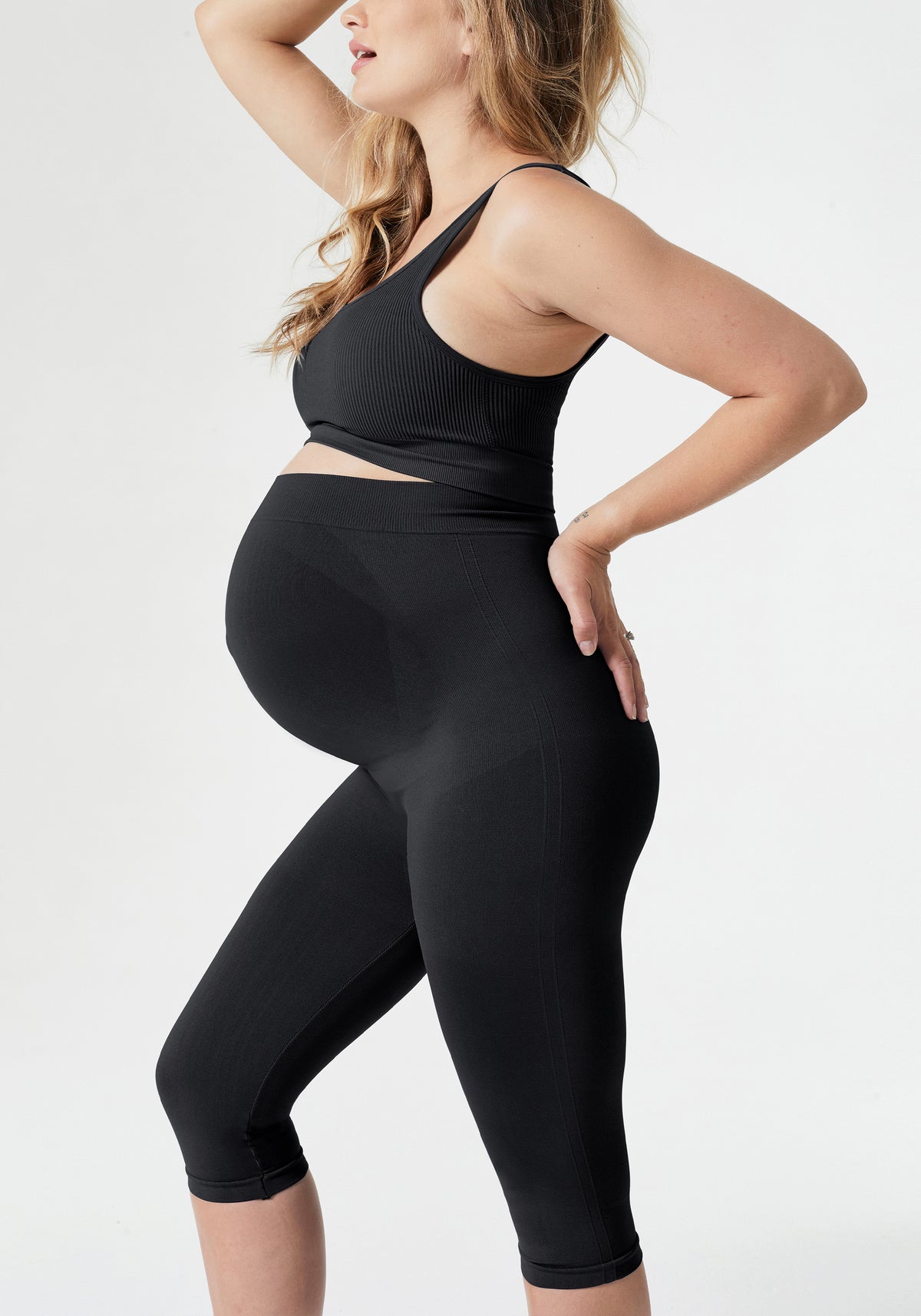 Spacedye Love The Bump Capri Maternity Legging | Beyond Yoga