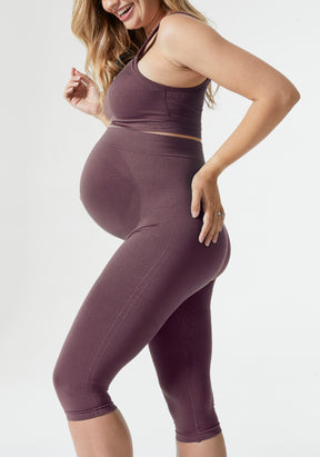 Maternity Belly Support Crop Leggings