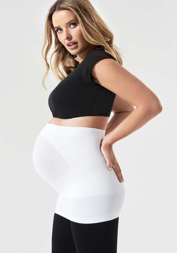 Belevation Maternity Support Belly Band (White)
