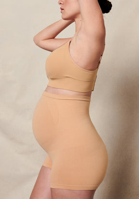 Seamless Maternity Over Belly Support Boyshorts