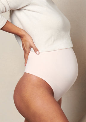 Seamless Maternity Over Belly Support Thong