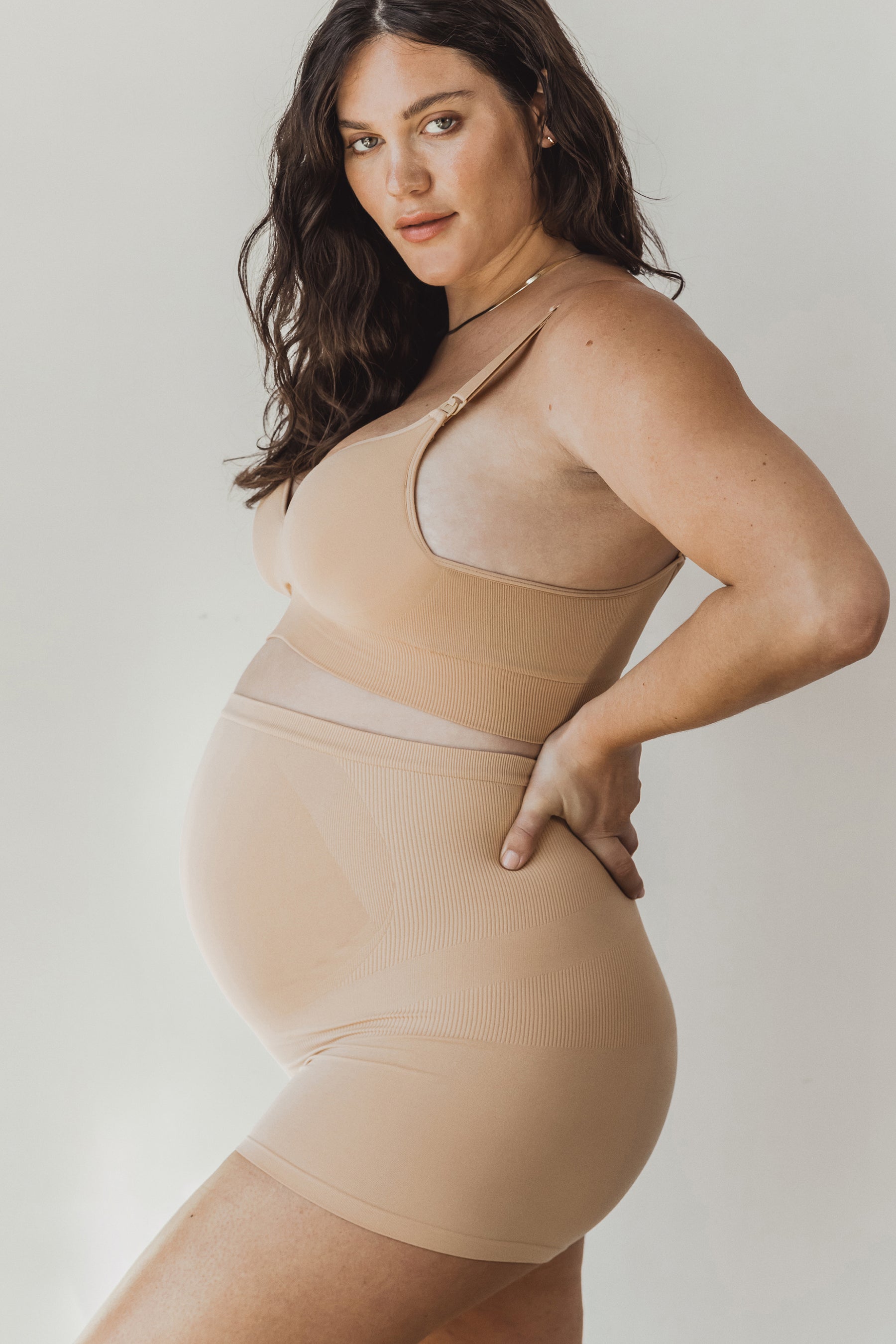 Annette Women's Soft and Seamless Full Coverage Pregnancy Boy Short-  IM0014BX
