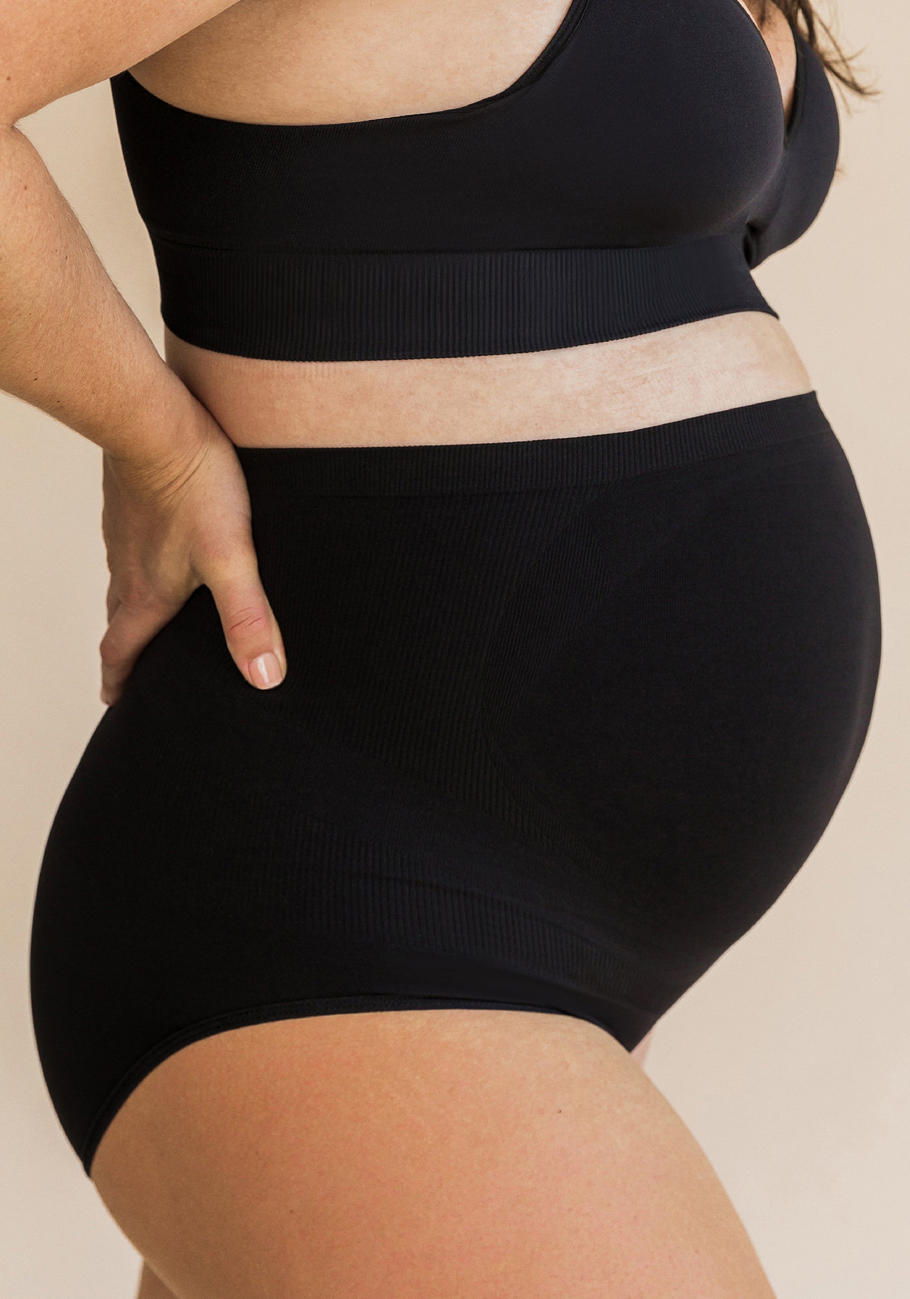 Maternity Story - Womens Pregnancy Maternity Underwear Seamless Panties,  Buttery Soft No Show High Waisted C-Section Postpartum Underwear Over The